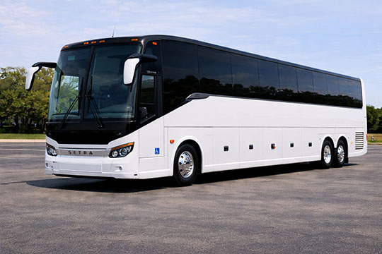 56-passenger charter bus available for charter in Olathe, KS